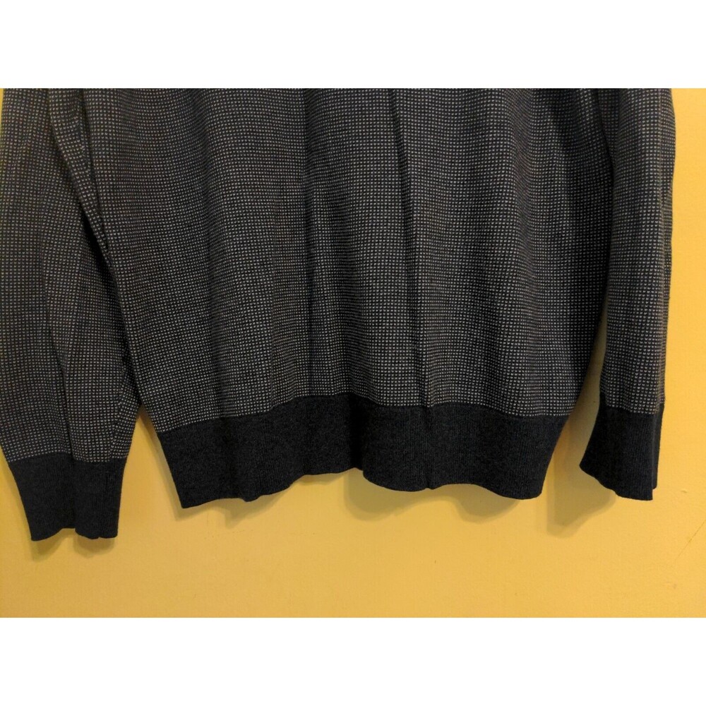 Banana Republic Sweater Blue Cotton Knit Crewneck Long Sleeve  Men's Sz Large L - Picture 3 of 7